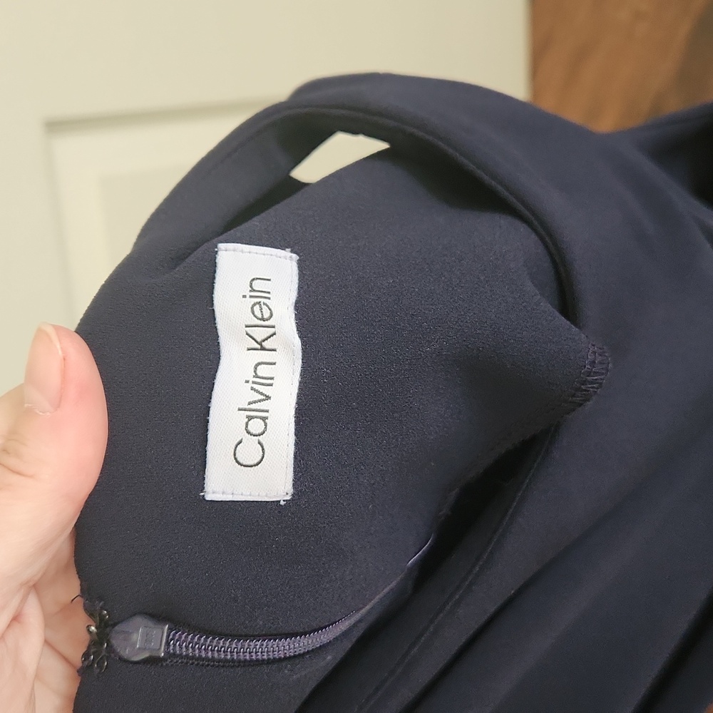 Calvin Klein Navy Blue Dress Size 14 - Picture 8 of 12